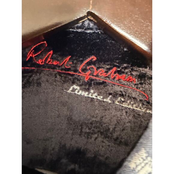 Robert Graham Skull & Crown Print Skull Buttons Limited Edition Shirt Men's 2XL - Picture 10 of 14